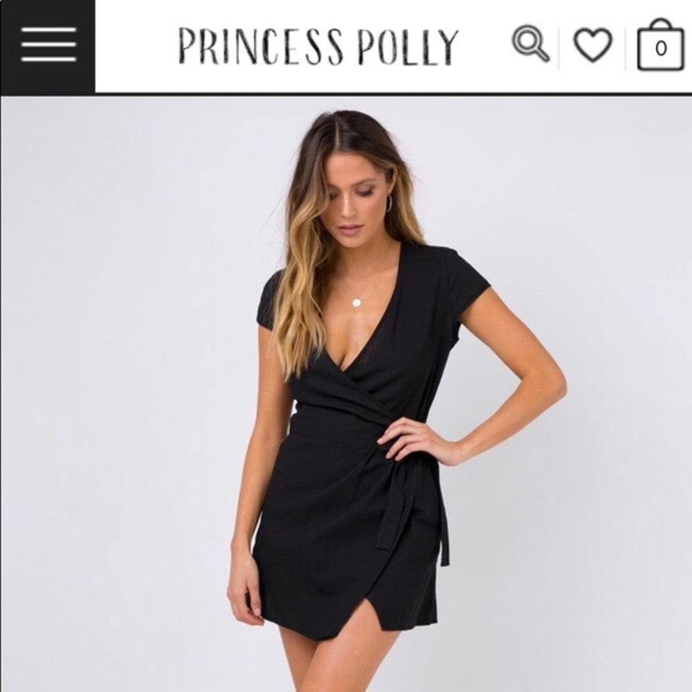 Princess Polly milo wrap dress